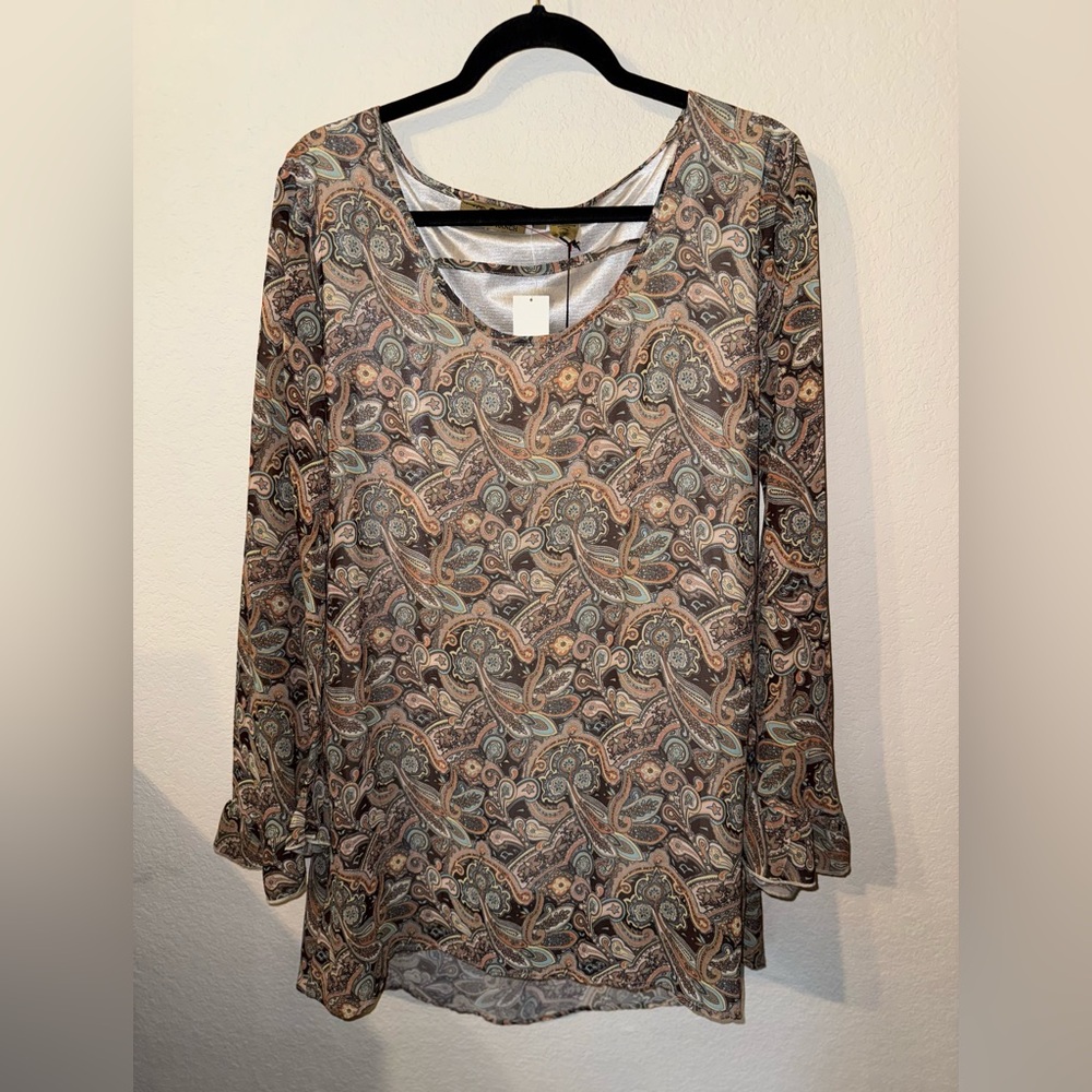 Cream Relaxed Tunic with Full Sleeves